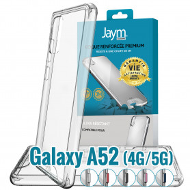 COQUE SOUPLE RENFORCÉE DROP-TEST 3 METRES *GARANTIE A VIE* POUR SAMSUNG GALAXY A52 4G / A52 5G / A52S 5G - JAYM®