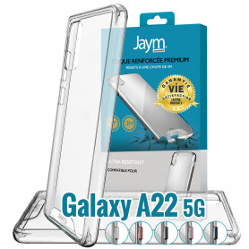 COQUE SOUPLE RENFORCÉE DROP-TEST 3 METRES *GARANTIE A VIE* POUR SAMSUNG GALAXY A22 5G - JAYM®