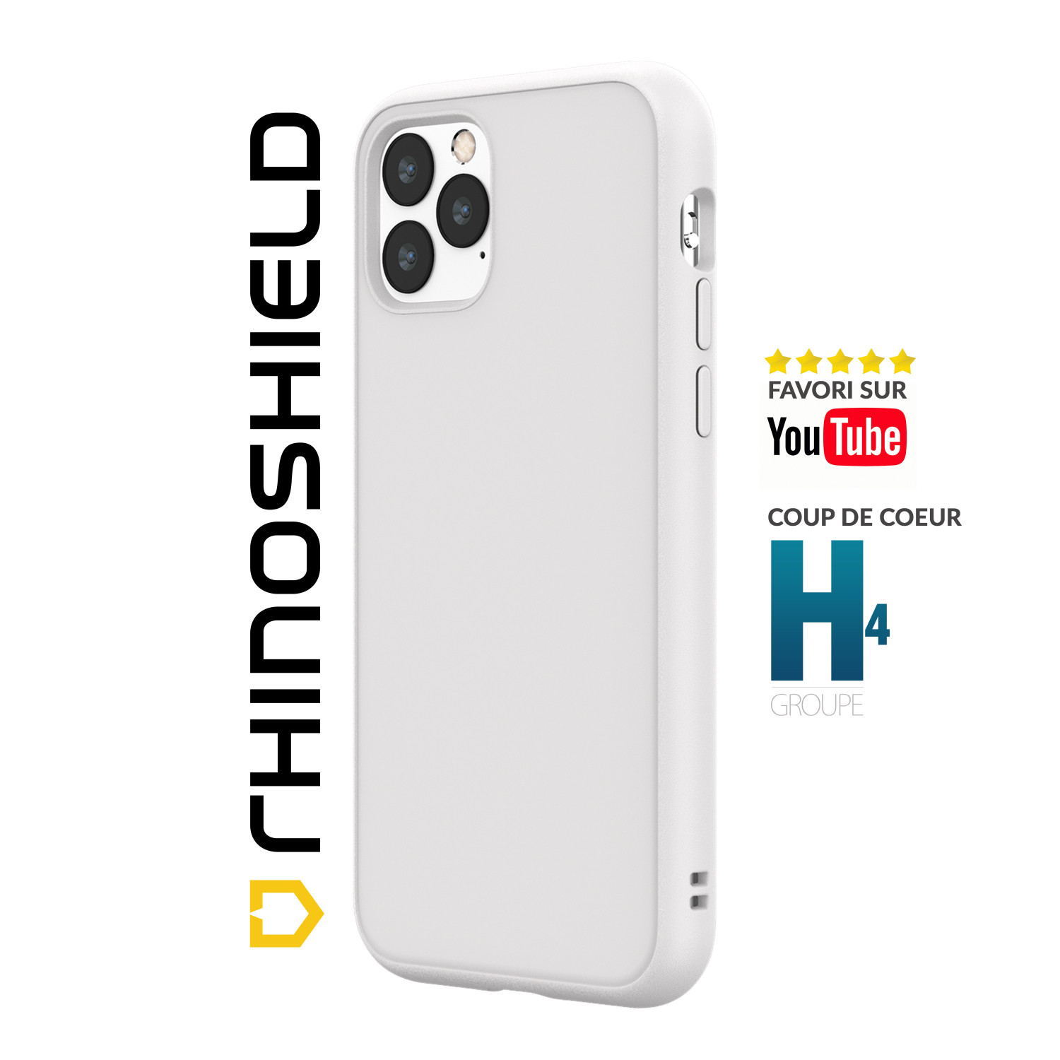 Rhinoshield SolidSuit - Coque Apple iPhone 13 Pro Max Coque Arrière Rigide  Antichoc - Classic White 614395 