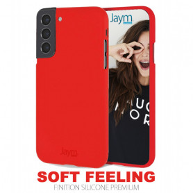 COQUE PREMIUM SOFT FEELING COMPATIBLE SAMSUNG GALAXY S22 PLUS ROUGE