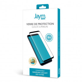 VERRE TREMPE PREMIUM ASAHI 3D POUR SAMSUNG GALAXY S22 ULTRA *SONIC SENSOR* - JAYM®