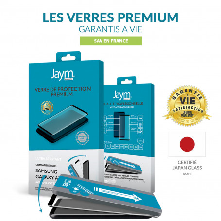 VERRE TREMPE PREMIUM 2.5D AVEC APPLICATEUR POUR SAMSUNG GALAXY S22 - JAYM®