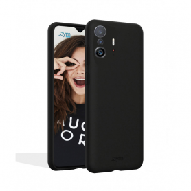 COQUE PREMIUM SILICONE ET MICROFIBRE POUR XIAOMI 12 PRO NOIR - JAYM® CLASSIC®