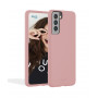 COQUE PREMIUM SILICONE ET MICROFIBRE POUR SAMSUNG GALAXY S22 PLUS ROSE SABLE - JAYM® CLASSIC®