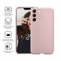 COQUE PREMIUM SILICONE ET MICROFIBRE POUR SAMSUNG GALAXY S22 PLUS ROSE SABLE - JAYM® CLASSIC®