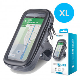 SUPPORT VELO ROTATIF + HOUSSE ETANCHE UNIVERSELLE POUR SMARTPHONE TAILLE XL (MAX 5.7" - 155 x 81mm)