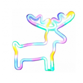 NEON LUMINEUX CERF MULTICOLORE USB-A