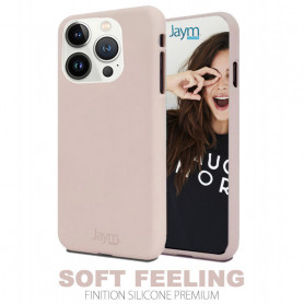 COQUE PREMIUM SOFT FEELING COMPATIBLE IPHONE 14 ROSE SABLE