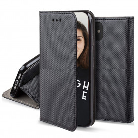 ETUI FOLIO STAND MAGNETIQUE NOIR POUR SAMSUNG GALAXY S23 PLUS - JAYM®