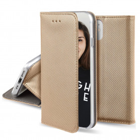 ETUI FOLIO STAND MAGNETIQUE OR POUR SAMSUNG GALAXY S23 - JAYM®