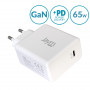 CHARGEUR SECTEUR RAPIDE USB-C GAN 65W PD ET PPS BLANC - JAYM®