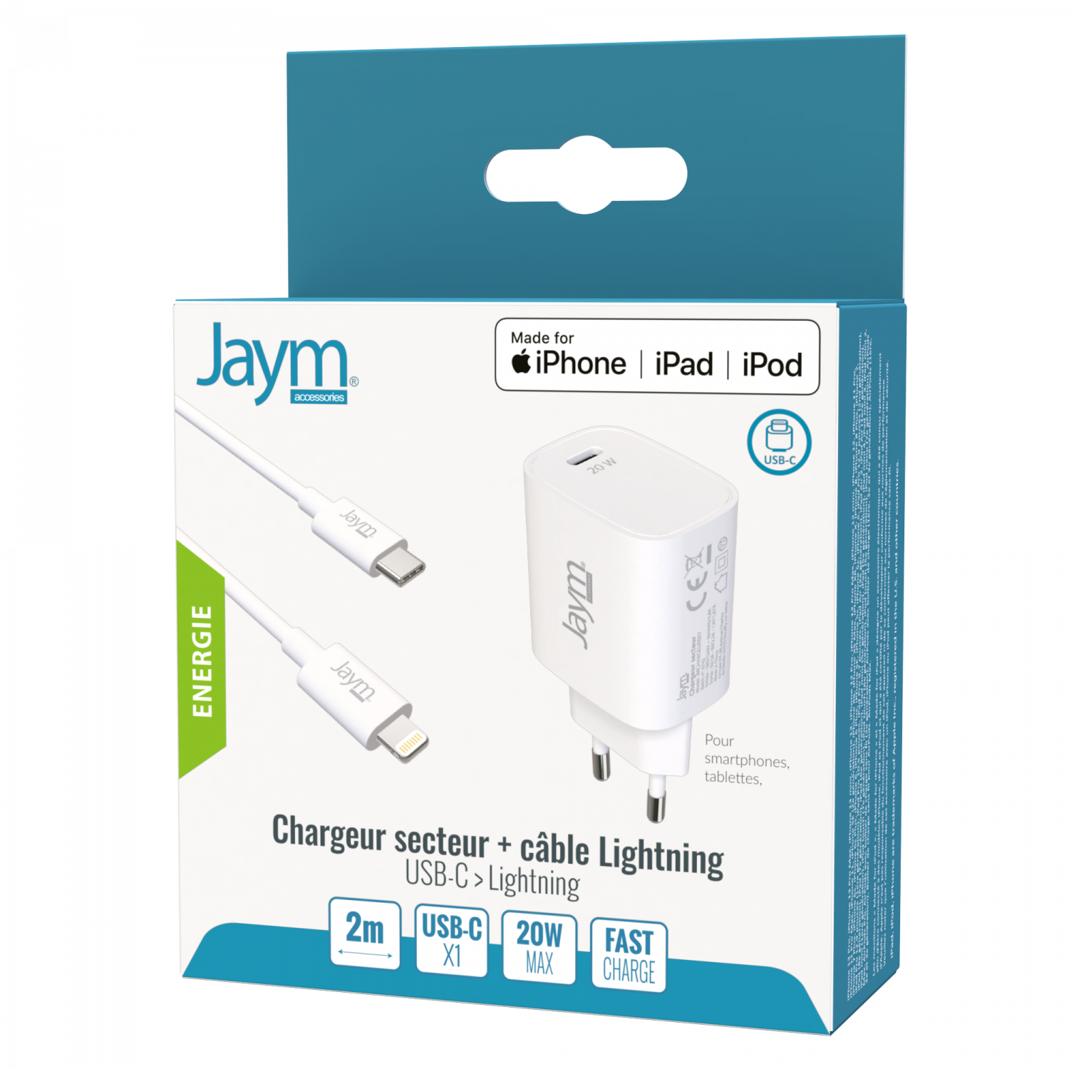 Les cables et chargeurs Jaym® - Marque française certifié ROHS 2002/95/CE