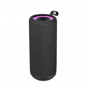 ENCEINTE BLUETOOTH 5.0 PORTABLE 20W 360° AVEC ECLAIRAGE LED + RADIO FM + CARTE SD - ETANCHE IPX6 - NOIRE - BLAUPUNKT