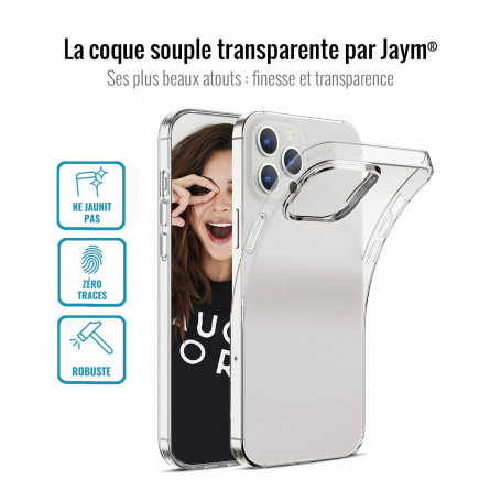 Coque Xiaomi Redmi Note 12 5G et 4G Silicone Souple Ultra fine et  Résistante - Transparent - Français