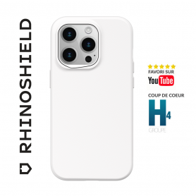 COQUE SOLIDSUIT BLANC CLASSIC POUR APPLE IPHONE 15 PRO - RHINOSHIELD™