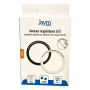 PACK 2 ANNEAUX MAGNETIQUES COMPATIBLES MAGSAFE - NOIR ET ARGENT - JAYM