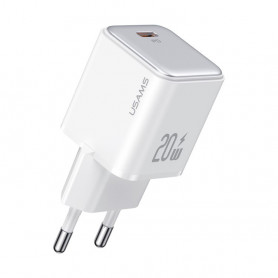 CHARGEUR SECTEUR RAPIDE USB-C 20W PD ET PPS BLANC - USAMS