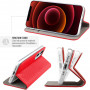 ETUI FOLIO STAND MAGNETIQUE ROUGE COMPATIBLE HONOR 90 SMART 5G - JAYM®