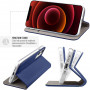 ETUI FOLIO STAND MAGNETIQUE BLEU COMPATIBLE HONOR 90 SMART 5G - JAYM®