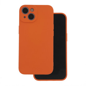 COQUE SILICONE POUR APPLE IPHONE 14 ORANGE - JAYM® POP