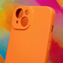 COQUE SILICONE POUR APPLE IPHONE 14 ORANGE - JAYM® POP