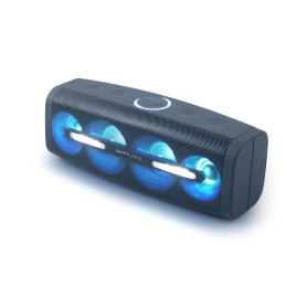 ENCEINTE BLUETOOTH PORTABLE 50W SPLASH-PROOF IPX4 + LUMIERE D'AMBIANCE - MUSE