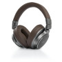 CASQUE BLUETOOTH PREMIUM ASPECT CUIR MARRON + MAINS LIBRES - MUSE