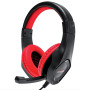 CASQUE PRO GAMER 40MM ROUGE + POWER BASS + ARCEAU ET MICRO AJUSTABLES - AMSTRAD