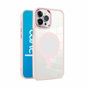 COQUE BUMPER COMPATIBLE MAGSAFE POUR IPHONE 16 PRO MAX - ROSE - JAYM®