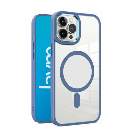 COQUE BUMPER COMPATIBLE MAGSAFE POUR IPHONE 16 PRO MAX - BLEU - JAYM®