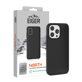 COQUE RIGIDE NOIRE ULTRA-RENFORCÉE POLYCARBONATE *DROP-TEST 4 METRES* POUR APPLE IPHONE 16 PRO MAX - EIGER®