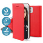 ETUI FOLIO STAND MAGNETIQUE ROUGE COMPATIBLE APPLE IPHONE 16 PRO MAX - JAYM®