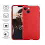 COQUE PREMIUM SILICONE ET MICROFIBRE COMPATIBLE MAGSAFE POUR APPLE IPHONE 16 PRO ROUGE - GARANTIE A VIE - JAYM® CLASSIC®