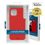 COQUE PREMIUM SILICONE ET MICROFIBRE COMPATIBLE MAGSAFE POUR APPLE IPHONE 16 ROUGE - GARANTIE A VIE - JAYM® CLASSIC®