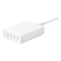 CHARGEUR SECTEUR ULTRA RAPIDE *GAN* 200W PD ET PPS 4 PORTS USB-C - BLANC - BELKIN