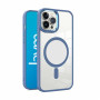 COQUE BUMPER COMPATIBLE MAGSAFE POUR IPHONE 15 - BLEU - JAYM®