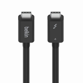 CABLE CHARGE & SYNCHRO USB-C VERS USB-C *THUNDERBOLT 4 / USB.4 (40 Gbits/s) / PD 3.0 (100W) / 8K* - 1M - NOIR - BELKIN