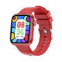 MONTRE CONNECTEE INTELLIGENTE IGO WATCH 3 – ASSISTANT VOCAL - FREQUENCE CARDIAQUE - IP67 – BLUETOOTH 5.3 - ROUGE