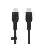 CABLE CHARGE & SYNCHRO USB-C VERS USB-C PD (60W) - SILICONE DOUX - LONGUEUR 3M - NOIR - BELKIN**