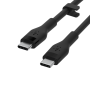 CABLE CHARGE & SYNCHRO USB-C VERS USB-C PD (60W) - SILICONE DOUX - LONGUEUR 3M - NOIR - BELKIN**