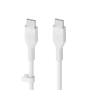 CABLE CHARGE & SYNCHRO USB-C VERS USB-C PD (60W) - SILICONE DOUX - LONGUEUR 2M - BLANC - BELKIN**