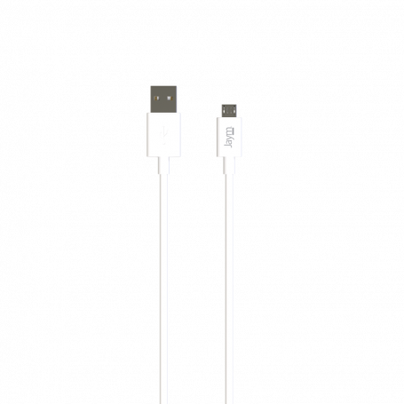 CABLE USB CHARGE & SYNCHRO MICRO-USB 2M BLANC - JAYM